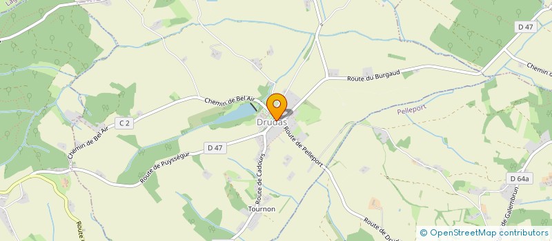 localisation de l'entreprise COMMUNE DE DRUDAS  DRUDAS