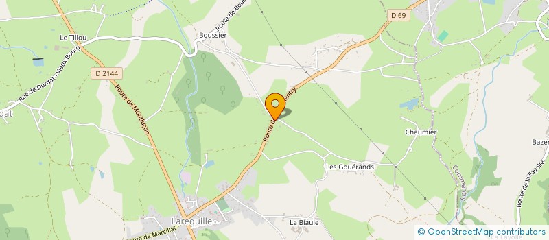 localisation de l'entreprise COMMUNE DE DURDAT LAREQUILLE  DURDAT-LAREQUILLE