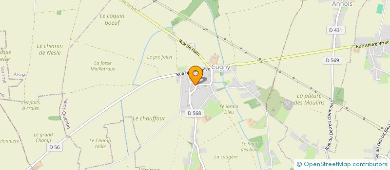 localisation de l'entreprise COMMUNE DE DURY  DURY