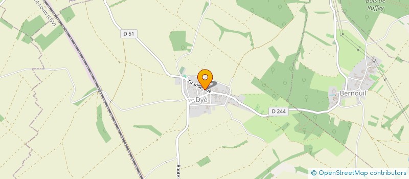 localisation de l'entreprise COMMUNE DE DYE  DYE