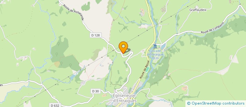 localisation de l'entreprise COMMUNE DE EGLISENEUVE D ENTRAIGUES  EGLISENEUVE-D'ENTRAIGUES