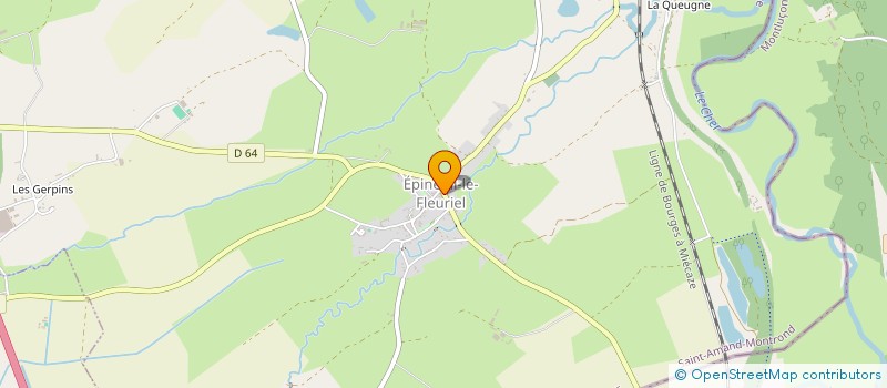 localisation de l'entreprise COMMUNE DE EPINEUIL LE FLEURIEL  EPINEUIL-LE-FLEURIEL