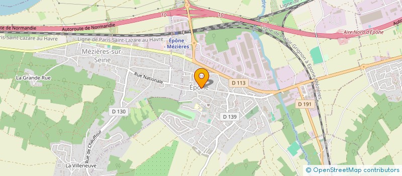 localisation de l'entreprise COMMUNE DE EPONE  EPONE