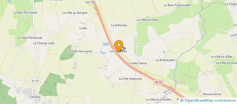 localisation de l'entreprise COMMUNE DE EREAC  EREAC