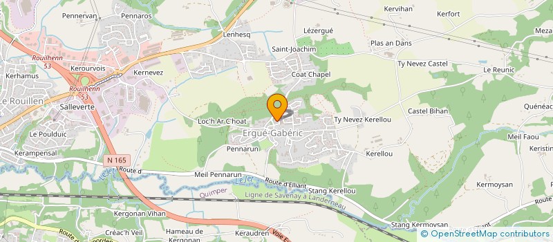 localisation de l'entreprise COMMUNE DE ERGUE GABERIC  ERGUE-GABERIC