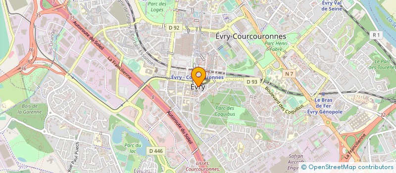 localisation de l'entreprise COMMUNE DE EVRY-COURCOURONNES  EVRY-COURCOURONNES