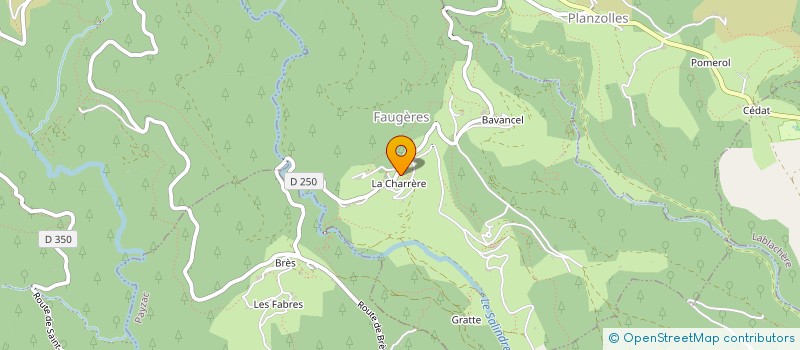 localisation de l'entreprise COMMUNE DE FAUGERES  FAUGERES