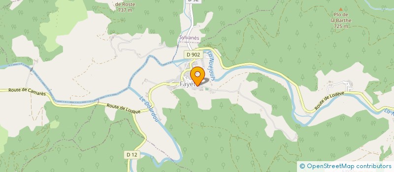 localisation de l'entreprise COMMUNE DE FAYET  FAYET