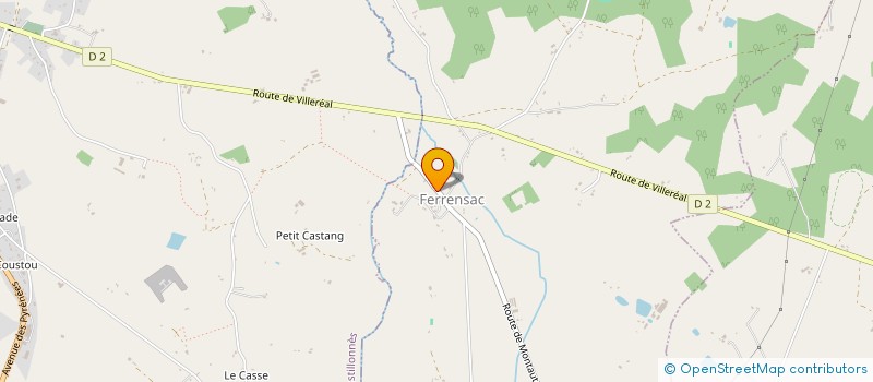 localisation de l'entreprise COMMUNE DE FERRENSAC  FERRENSAC
