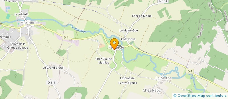 localisation de l'entreprise COMMUNE DE FEUILLADE à FEUILLADE