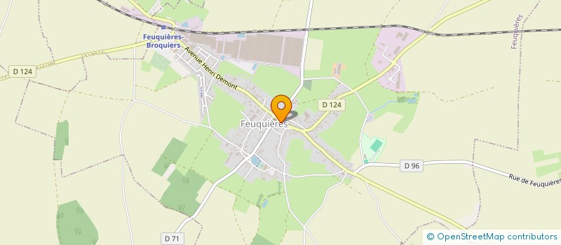 localisation de l'entreprise COMMUNE DE FEUQUIERES  FEUQUIERES