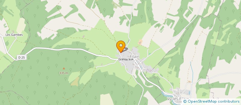 localisation de l'entreprise COMMUNE DE FILAIN  FILAIN