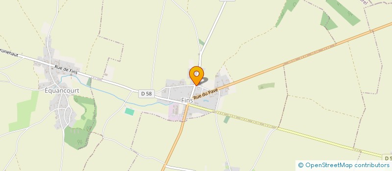 localisation de l'entreprise COMMUNE DE FINS  FINS