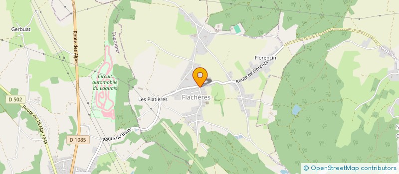 localisation de l'entreprise COMMUNE DE FLACHERES  FLACHERES