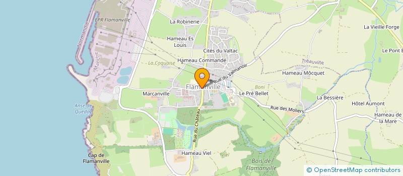localisation de l'entreprise COMMUNE DE FLAMANVILLE  FLAMANVILLE