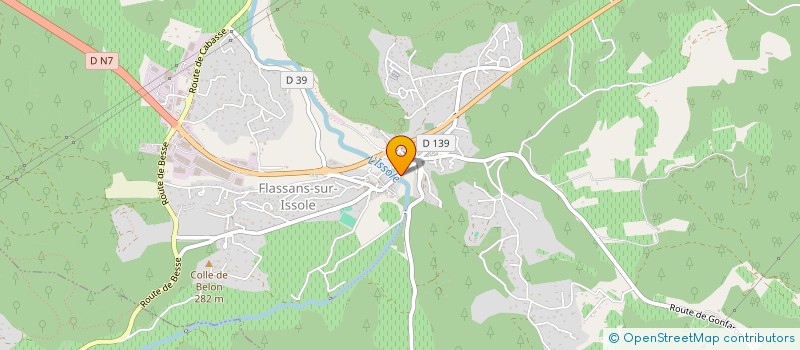 localisation de l'entreprise COMMUNE DE FLASSANS SUR ISSOLE  FLASSANS-SUR-ISSOLE