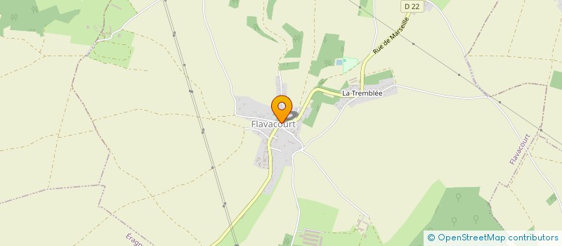 localisation de l'entreprise COMMUNE DE FLAVACOURT  FLAVACOURT