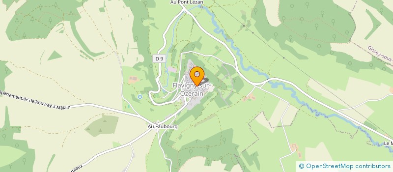 localisation de l'entreprise COMMUNE DE FLAVIGNY-SUR-OZERAIN  FLAVIGNY-SUR-OZERAIN