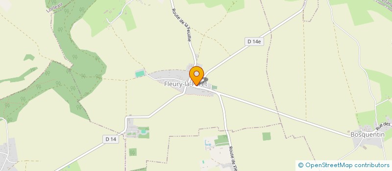 localisation de l'entreprise COMMUNE DE FLEURY LA FORET  FLEURY-LA-FORET