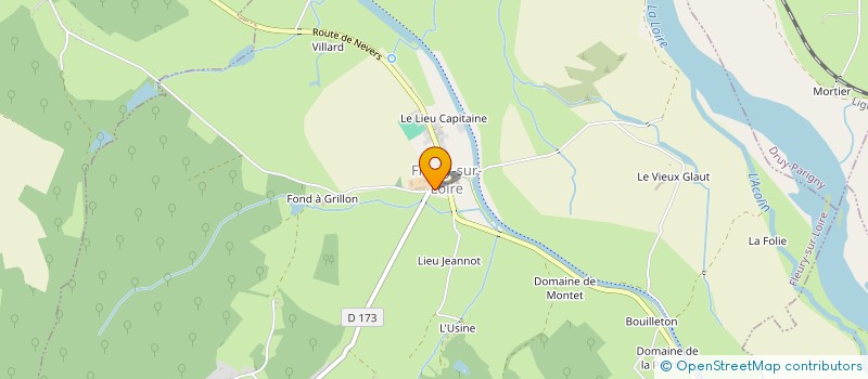 localisation de l'entreprise COMMUNE DE FLEURY SUR LOIRE  FLEURY-SUR-LOIRE