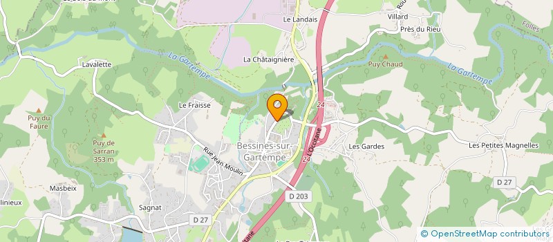 localisation de l'entreprise COMMUNE DE FOLLES à FOLLES