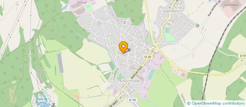localisation de l'entreprise COMMUNE DE FOLSCHVILLER  FOLSCHVILLER