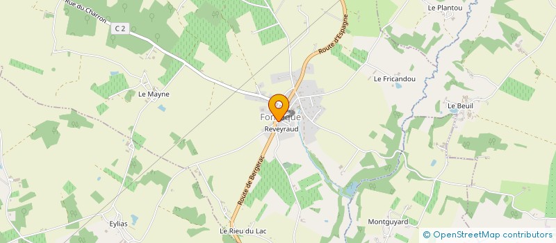 localisation de l'entreprise COMMUNE DE FONROQUE  FONROQUE