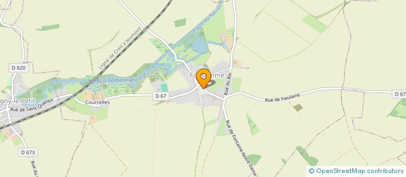 localisation de l'entreprise COMMUNE DE FONSOMME  FONSOMME