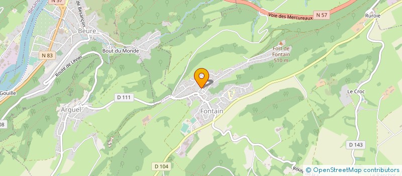 localisation de l'entreprise COMMUNE DE FONTAIN à FONTAIN
