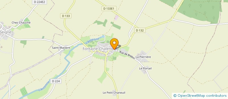 localisation de l'entreprise COMMUNE DE FONTAINE CHALENDRAY  FONTAINE-CHALENDRAY