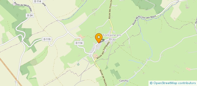 localisation de l'entreprise COMMUNE DE FONTAINE EN BRAY  FONTAINE-EN-BRAY