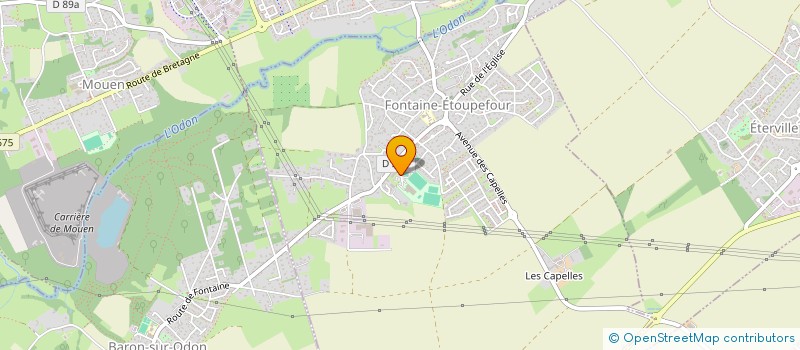 localisation de l'entreprise COMMUNE DE FONTAINE ETOUPEFOUR  FONTAINE-ETOUPEFOUR
