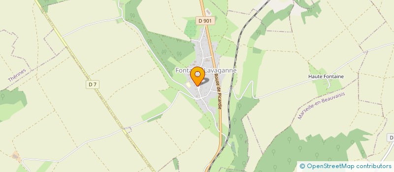 localisation de l'entreprise COMMUNE DE FONTAINE LAVAGANNE  FONTAINE-LAVAGANNE