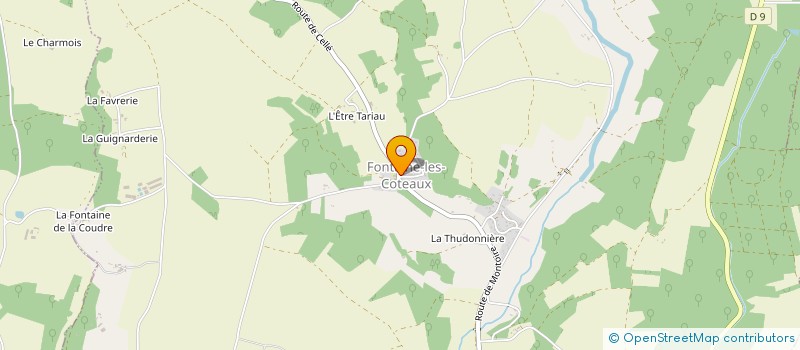 localisation de l'entreprise COMMUNE DE FONTAINE LES COTEAUX  FONTAINE-LES-COTEAUX