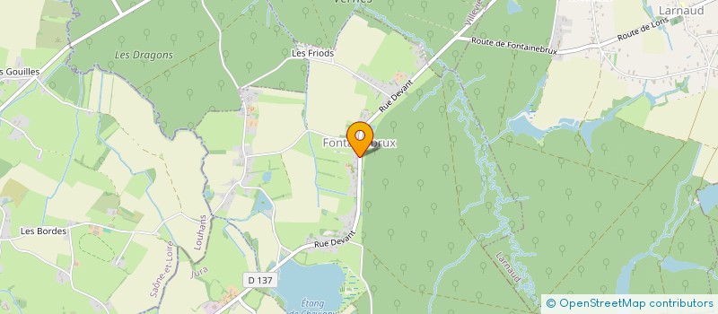 localisation de l'entreprise COMMUNE DE FONTAINEBRUX  FONTAINEBRUX