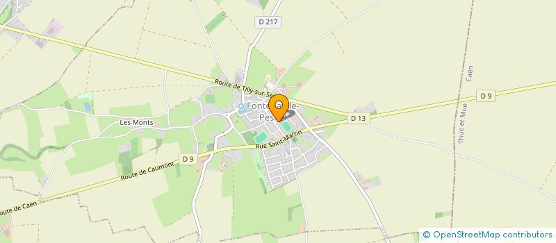 localisation de l'entreprise COMMUNE DE FONTENAY LE PESNEL  FONTENAY-LE-PESNEL