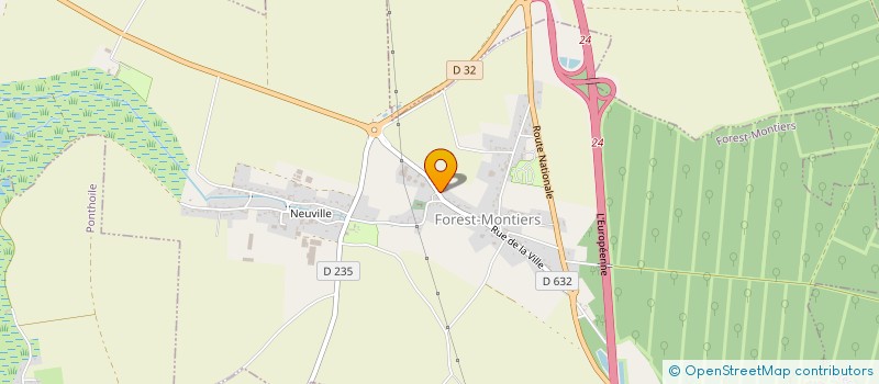 localisation de l'entreprise COMMUNE DE FOREST MONTIERS  FOREST-MONTIERS