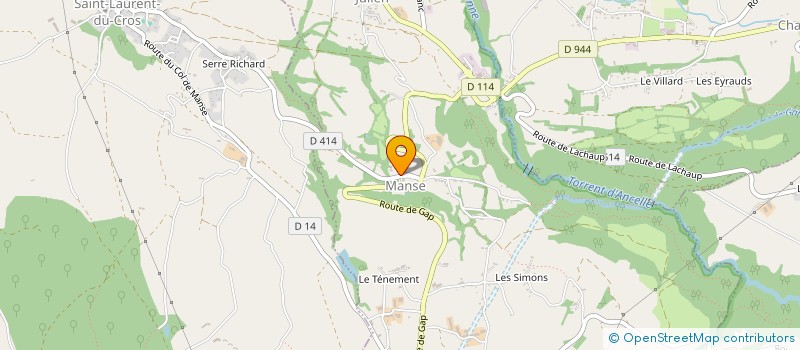 localisation de l'entreprise COMMUNE DE FOREST SAINT JULIEN  FOREST-SAINT-JULIEN