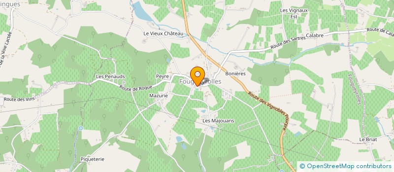 localisation de l'entreprise COMMUNE DE FOUGUEYROLLES  FOUGUEYROLLES