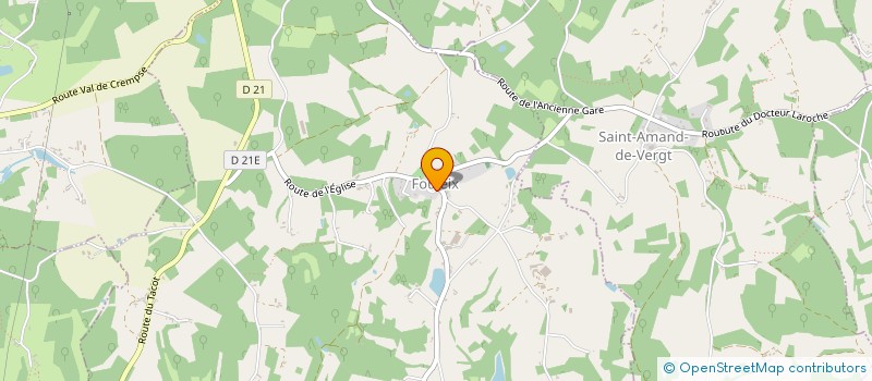 localisation de l'entreprise COMMUNE DE FOULEIX  FOULEIX