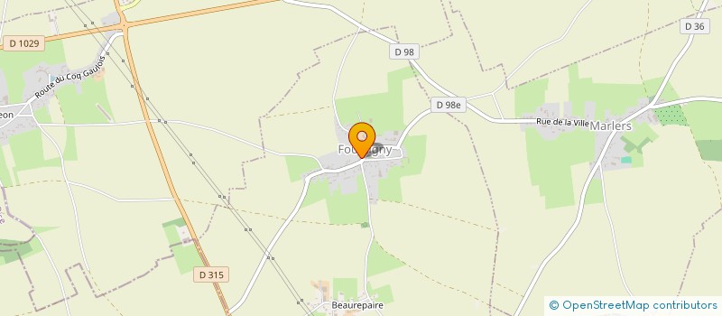 localisation de l'entreprise COMMUNE DE FOURCIGNY  FOURCIGNY