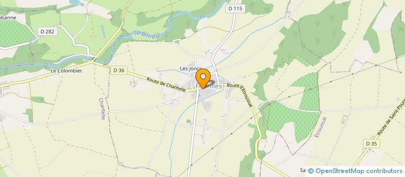 localisation de l'entreprise COMMUNE DE FOURILLES  FOURILLES