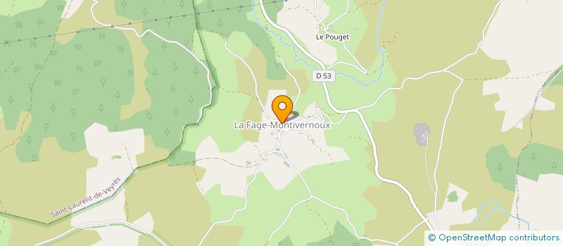 localisation de l'entreprise COMMUNE DE FOURNELS  FOURNELS