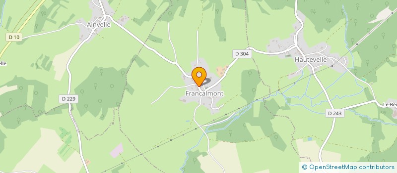 localisation de l'entreprise COMMUNE DE FRANCALMONT  FRANCALMONT
