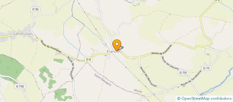 localisation de l'entreprise COMMUNE DE FRANCON  FRANCON