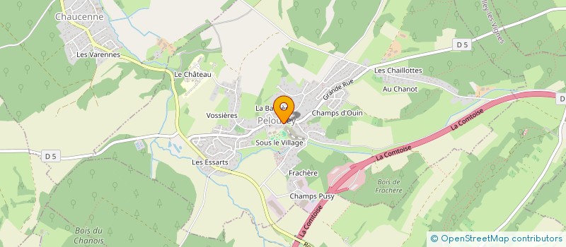 localisation de l'entreprise COMMUNE DE FRANEY  FRANEY