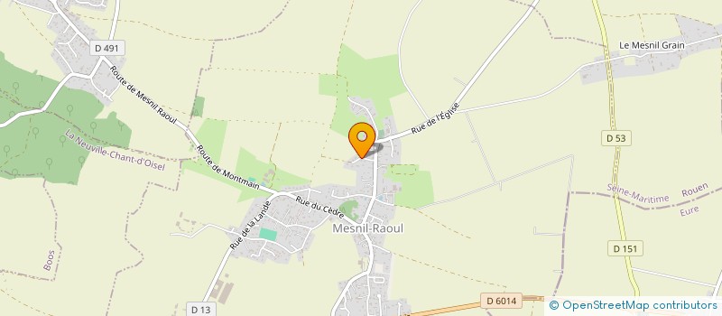 localisation de l'entreprise COMMUNE DE FRANQUEVILLE SAINT PIERRE  FRANQUEVILLE-SAINT-PIERRE