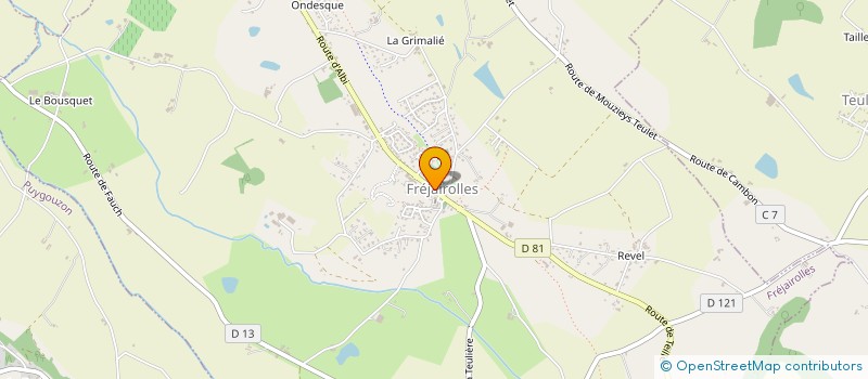 localisation de l'entreprise COMMUNE DE FREJAIROLLES  FREJAIROLLES