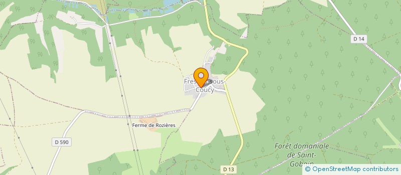 localisation de l'entreprise COMMUNE DE FRESNES-SOUS-COUCY  FRESNES-SOUS-COUCY
