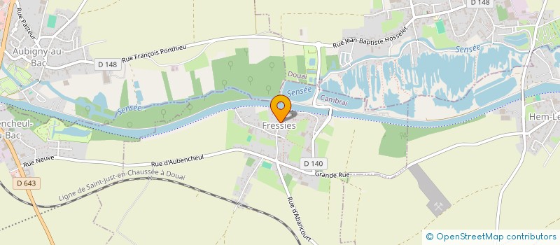 localisation de l'entreprise COMMUNE DE FRESSIES  FRESSIES